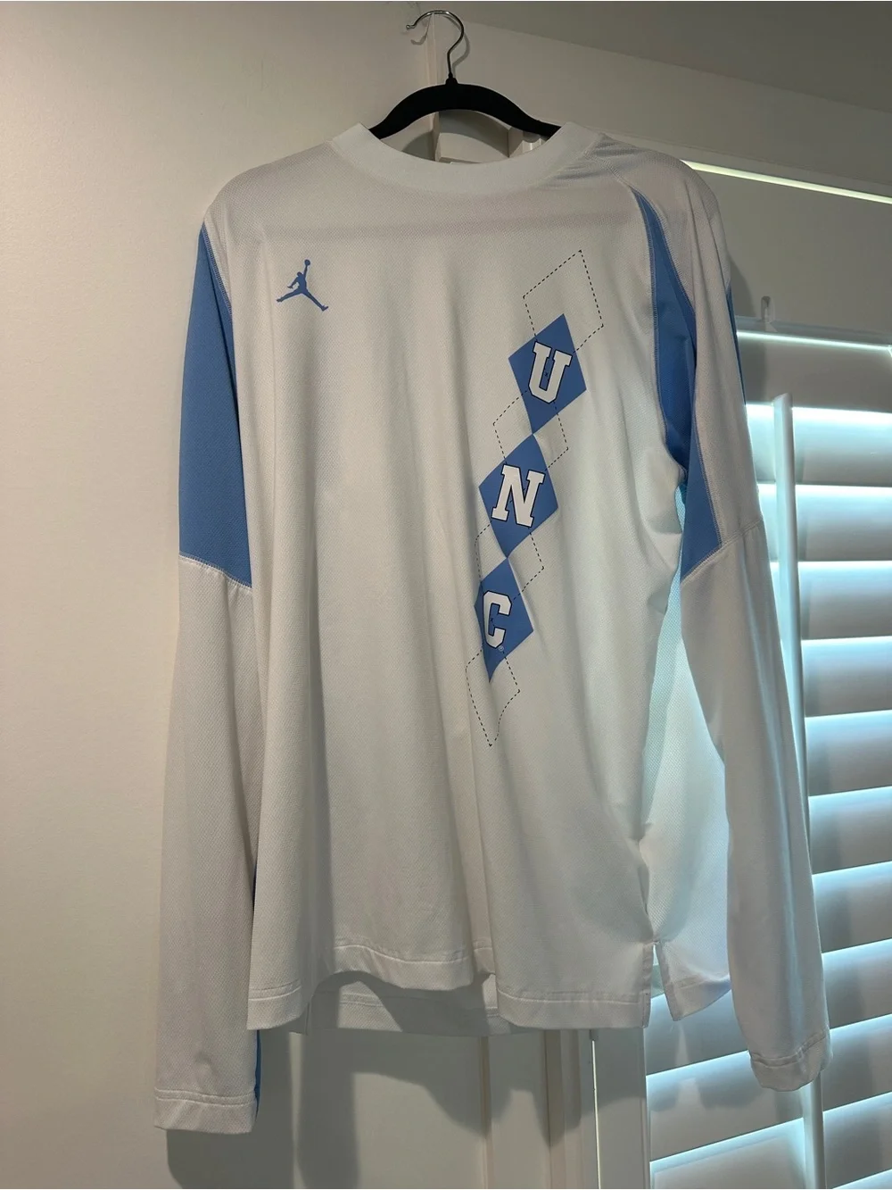 Jordan White Mesh Top with Red Jumpman